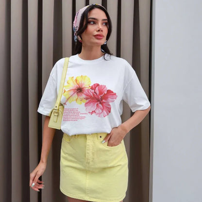 Hibiscus Graphic Tee