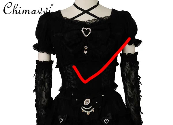 Camisa Lolita Dulce y Linda Liz de Estilo Japonés 2025 Nueva Camisa de Encaje con Lazo Elegante de Estilo Princesa con Manga de Retazos Pesados