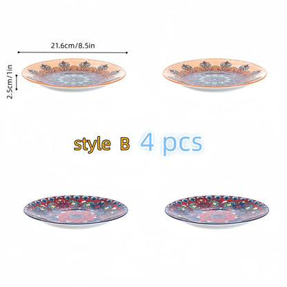 Bohemia ceramic large plate set