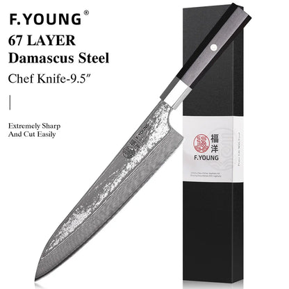 Damascus Steel Professional Kitchen Knives