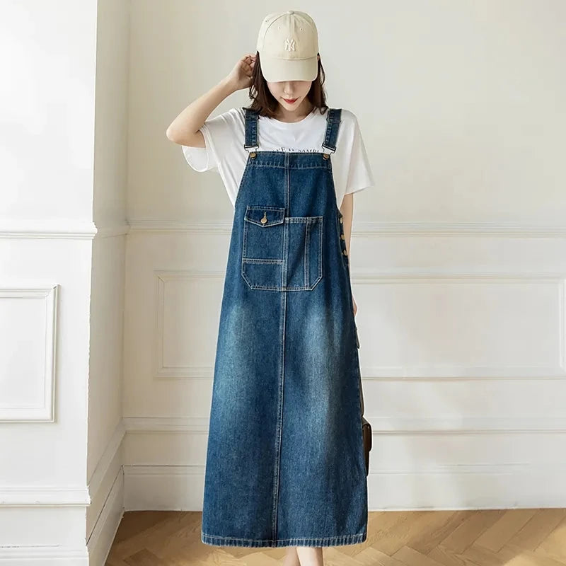 Strap Denim Dress