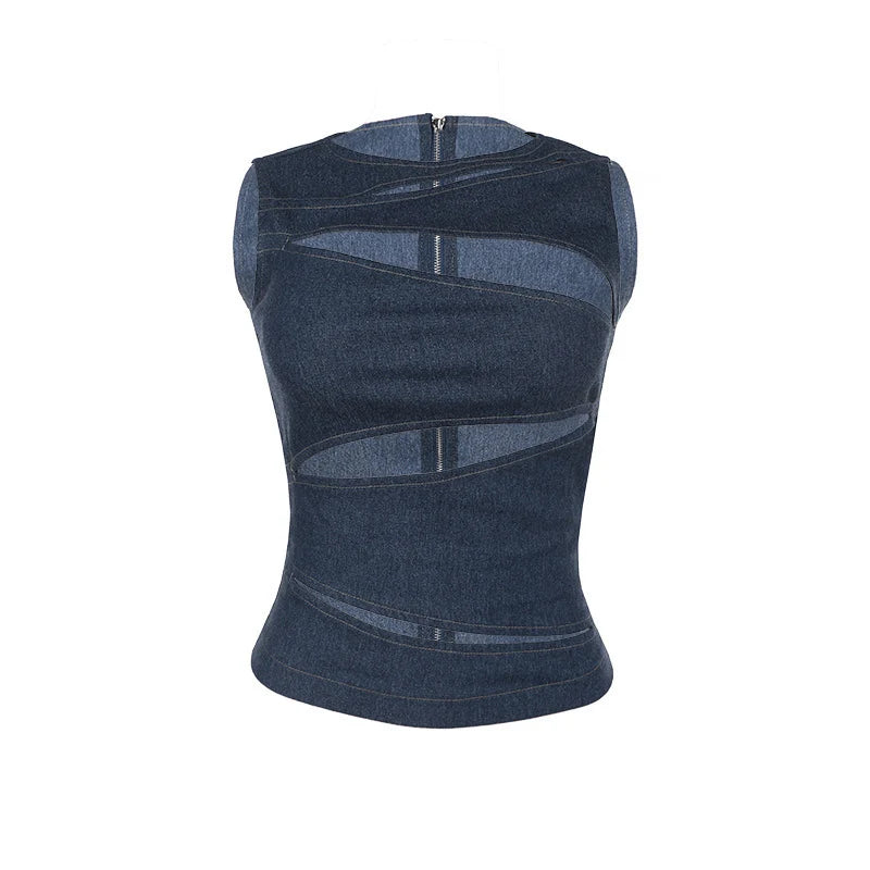Sleeveless Round Neck Vest