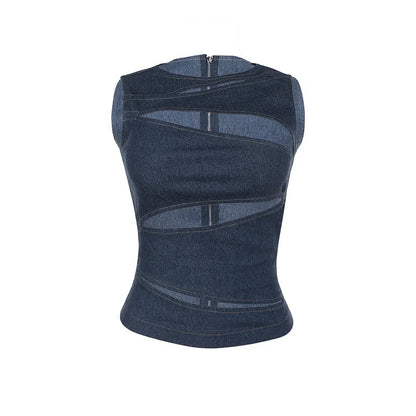 Sleeveless Round Neck Vest