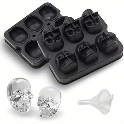 Food Grade Silicone 3D Skull Ice Cube Tray