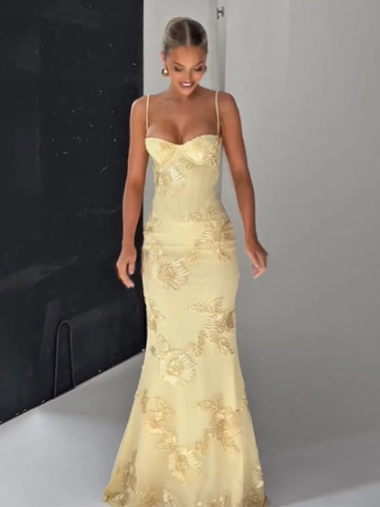 Print Backless Bandage Dress