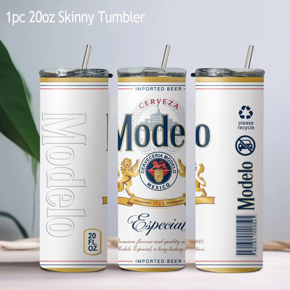 Beer Can Stainless Steel Skinny Tumbler