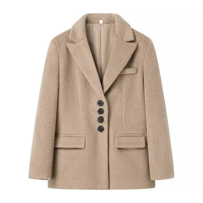 Turn Down Collar Coat
