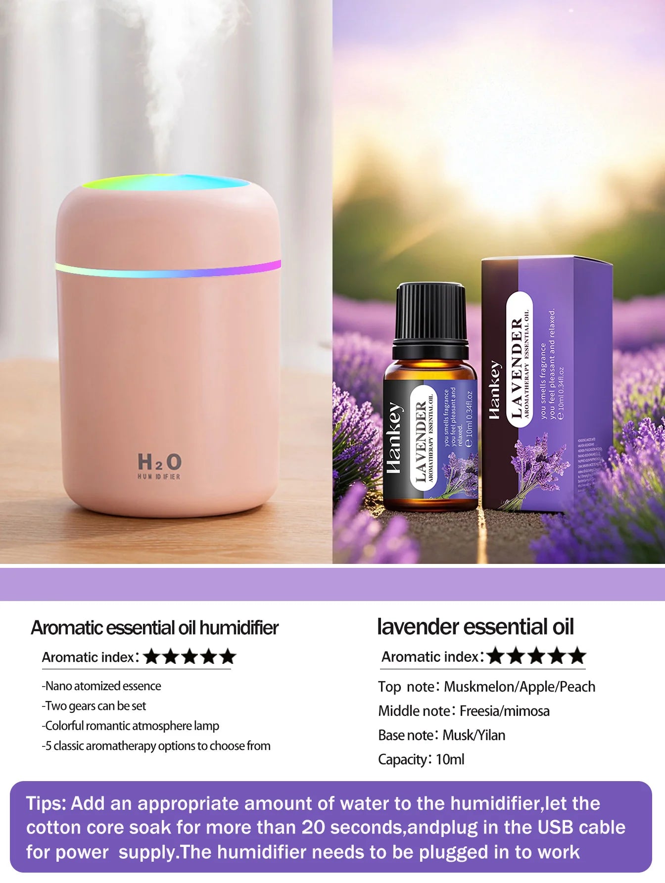 Difusor de aromaterapia de 300 ml