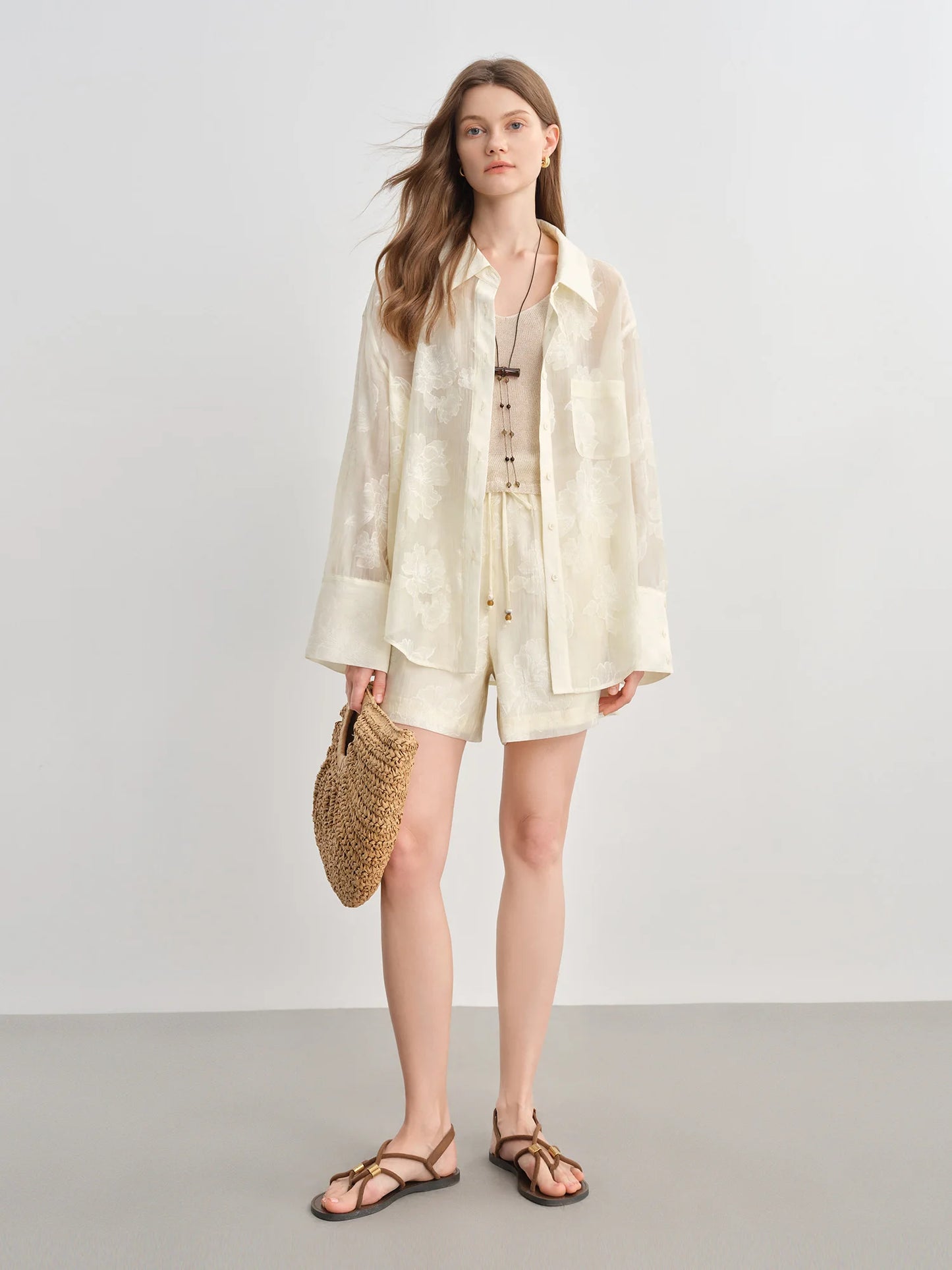 Conjunto Jacquard Texturizado