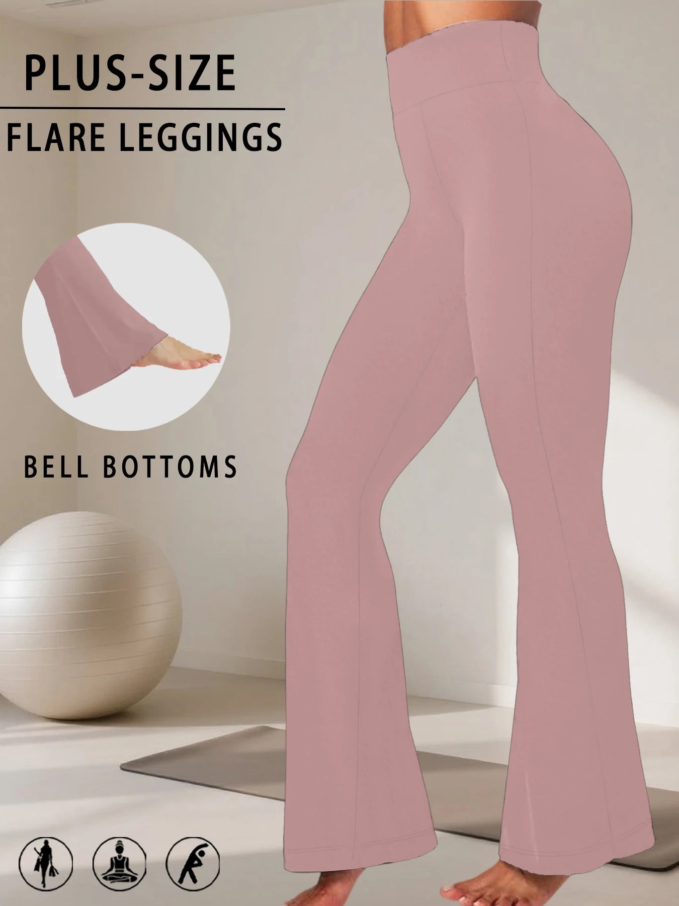 High-Rise Flared Leggings