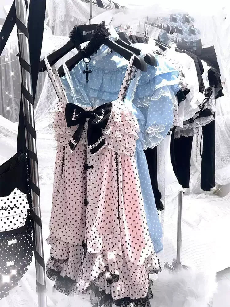 Conjunto de Vestido de Lunares