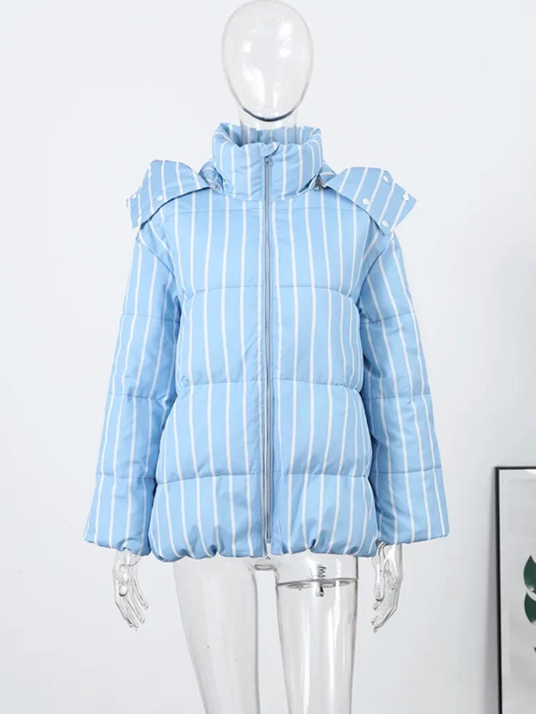 Striped Loose Coat