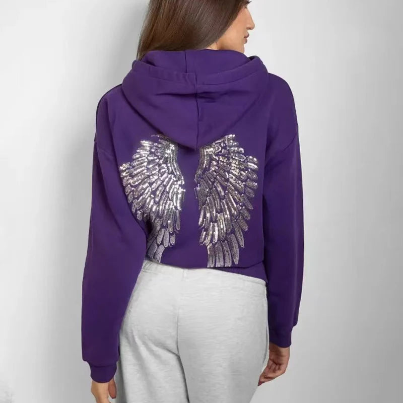 Wings Beads Sweatshirt