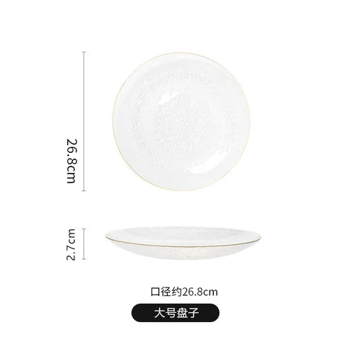 Japanese-style Horizontal Glass Plate