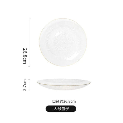 Japanese-style Horizontal Glass Plate