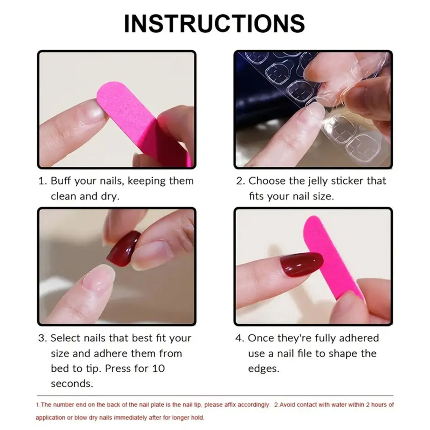 10 uñas postizas hechas a mano con ojo de gato francés, lazo rosa