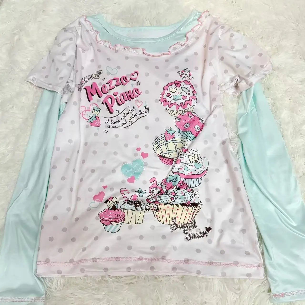 Sweet Kawaii Print Blouse