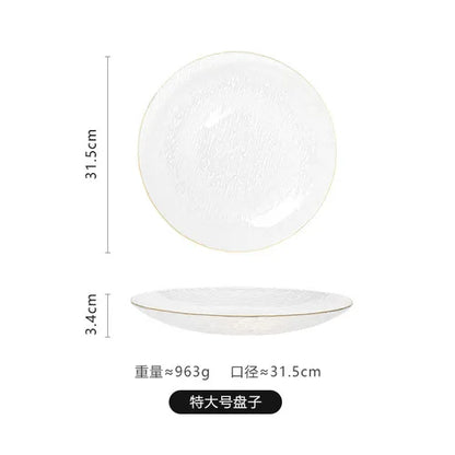 Japanese-style Horizontal Glass Plate