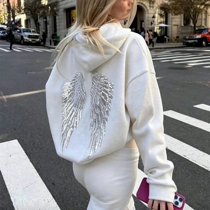 Wings Beads Sweatshirt
