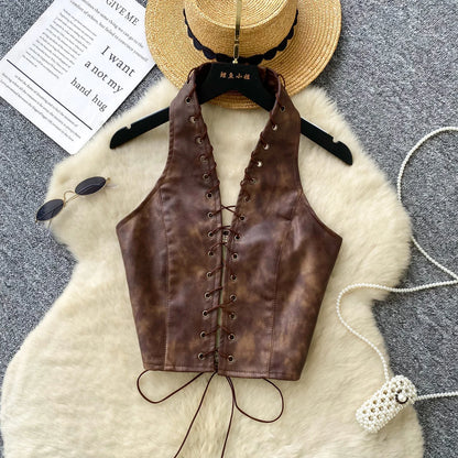 Hollow Out Halter Top