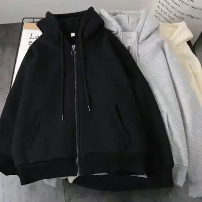Fur Collar Zipper Hoodie
