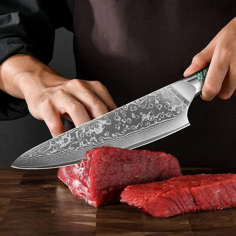 67 Layers Damascus Steel Kitchen Chef Knife Set