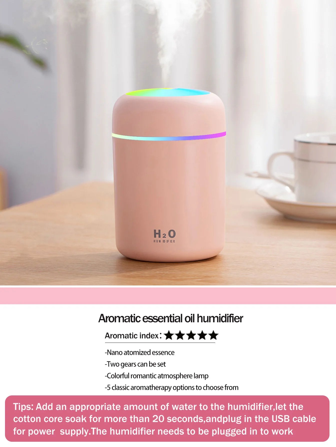 Difusor de aromaterapia de 300 ml