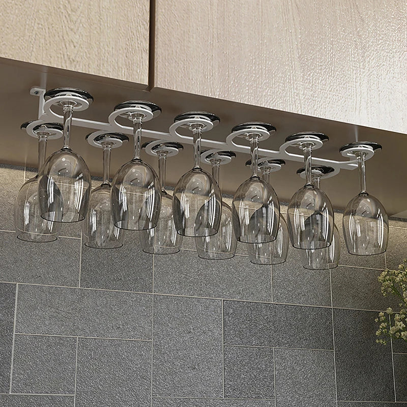 4/8/12 Cups Metal Wine Glass Rack Holder