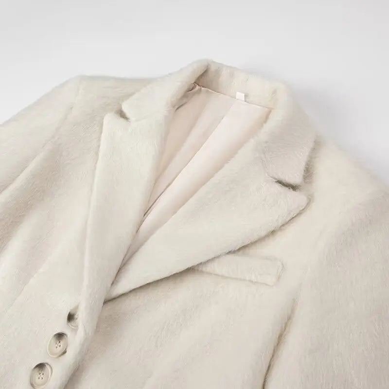 Turn Down Collar Coat