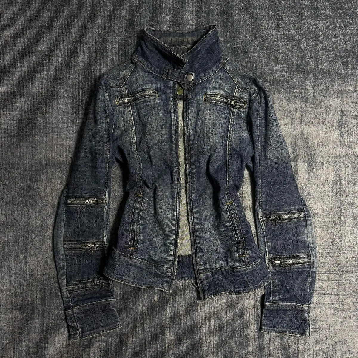 Washed Denim Coat