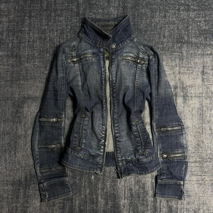 Washed Denim Coat