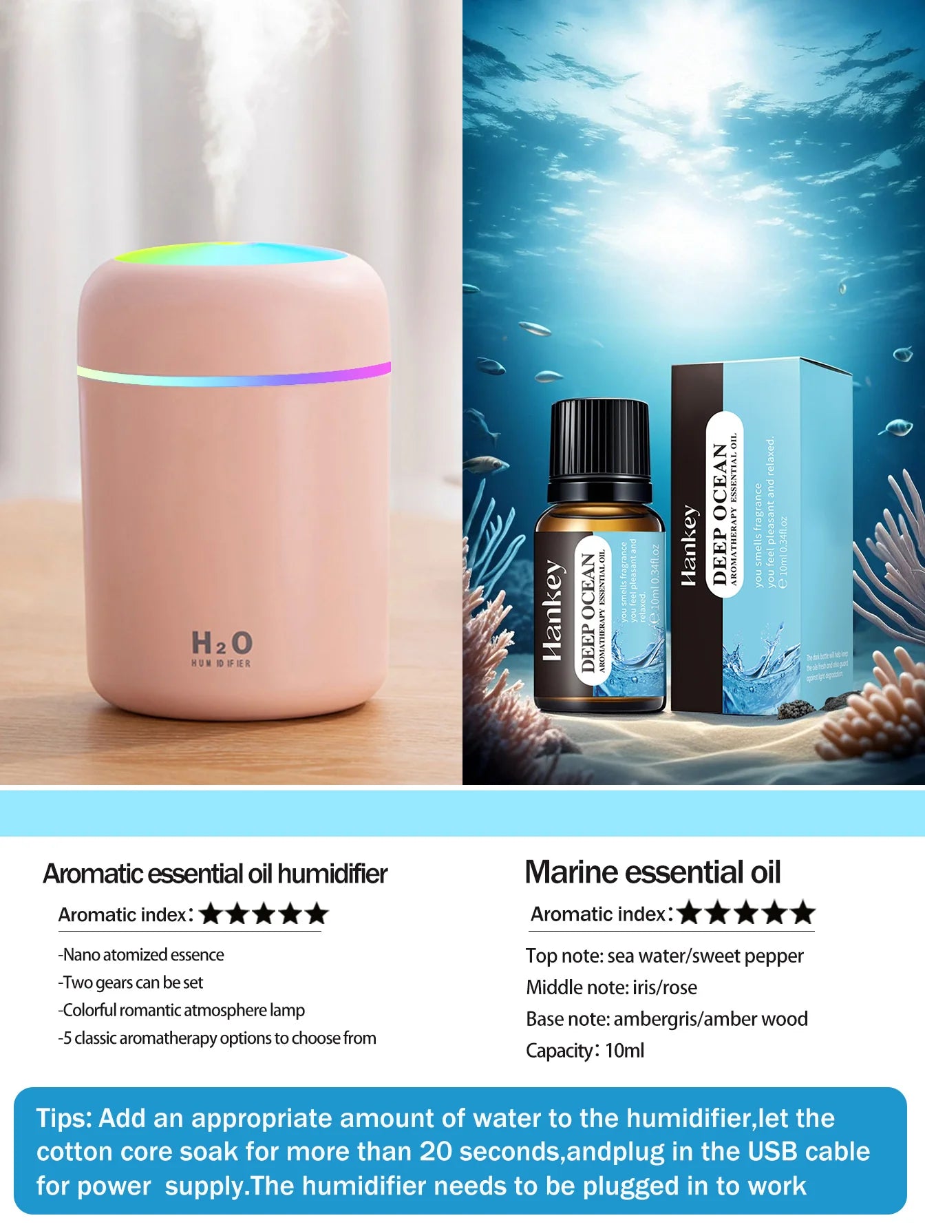 Difusor de aromaterapia de 300 ml