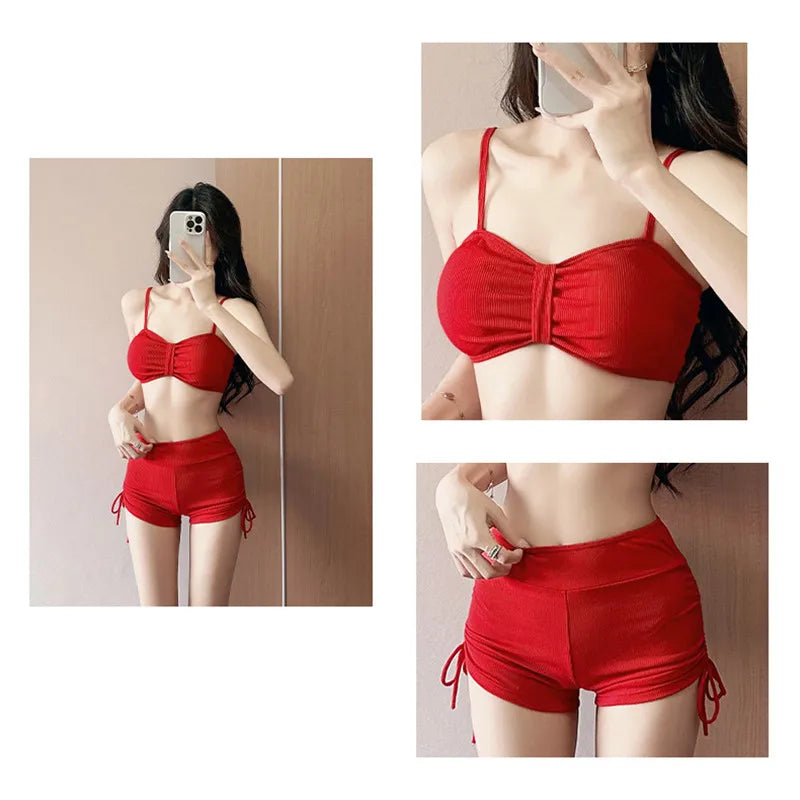 High Waisted 3-Piece Bikini