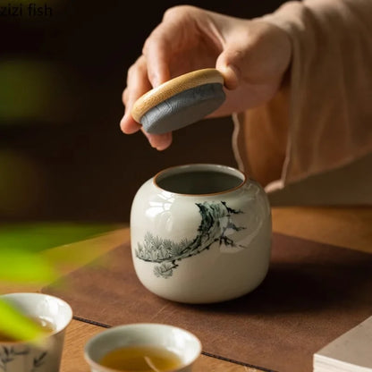 Vintage Ceramic Tea Can