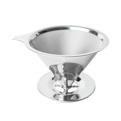 Reusable Coffee Filter Holder Double Layer Stainless Steel Coffee Tea Strainer