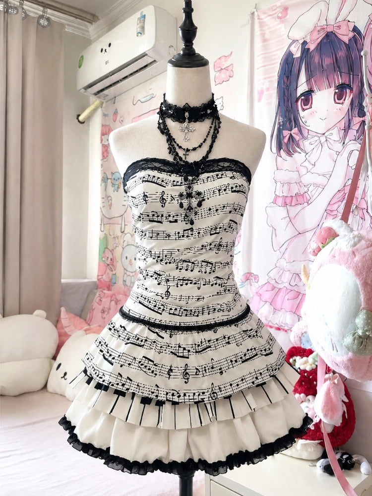 Conjunto de camisola sin mangas y minifalda elegante con estampado de leopardo