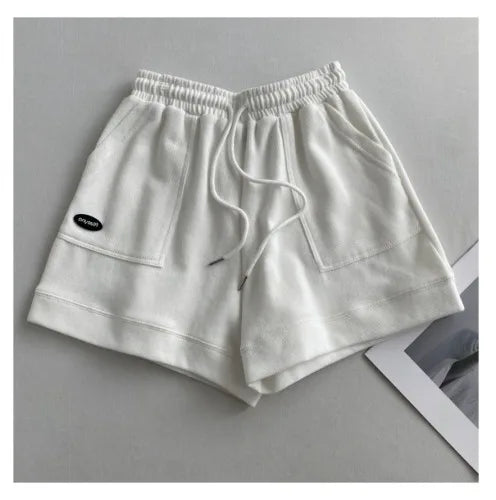 Shorts A sueltos de pernera ancha con cordón