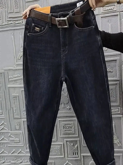 High Waist Straight Jeans