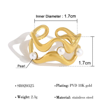 Irregular Stainless Steel Ring