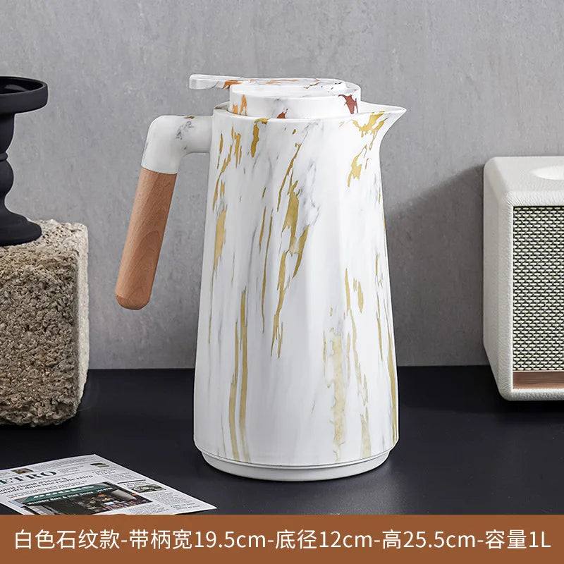 Wood grain thermal insulation pot