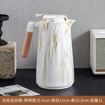 Wood grain thermal insulation pot