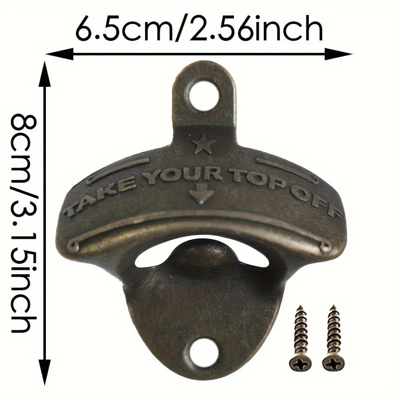 Take Your Top Off Matte Bottle Opener Wall Mounted
