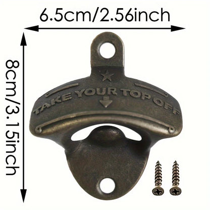Take Your Top Off Matte Bottle Opener Wall Mounted