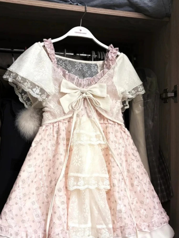 Conjunto de vestido de encaje