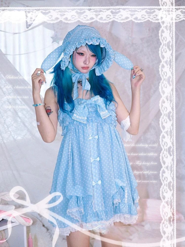 Conjunto de Vestido de Lunares