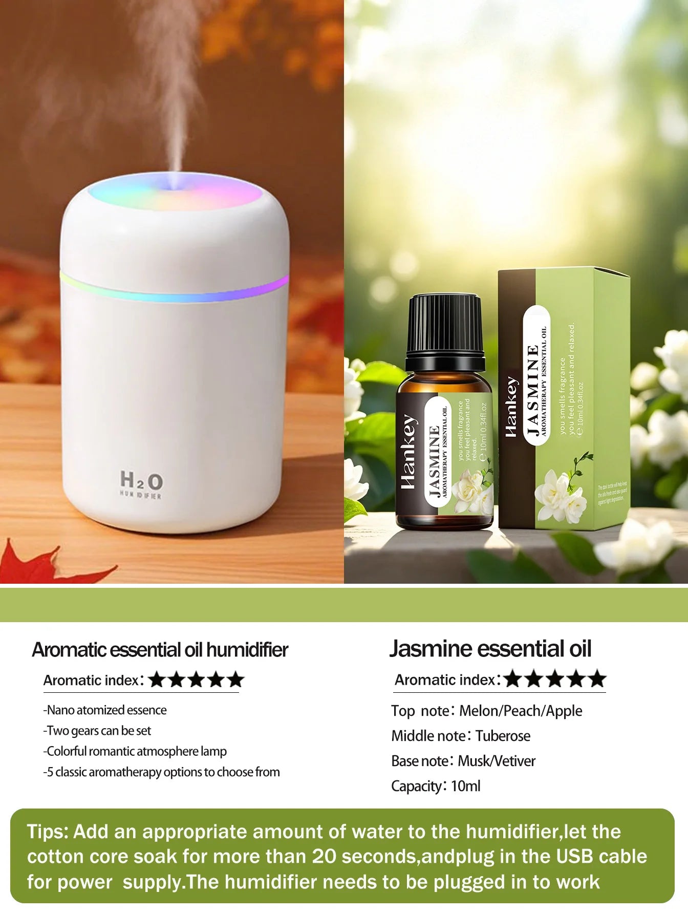 Difusor de aromaterapia de 300 ml