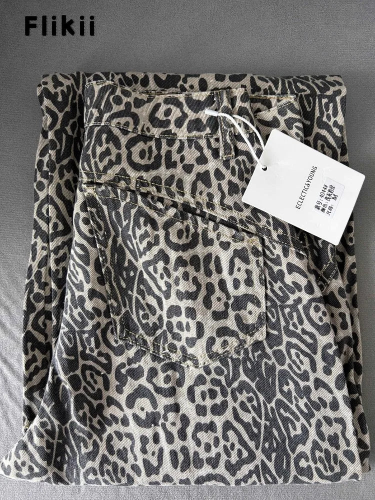 Leopard High Waist Jeans