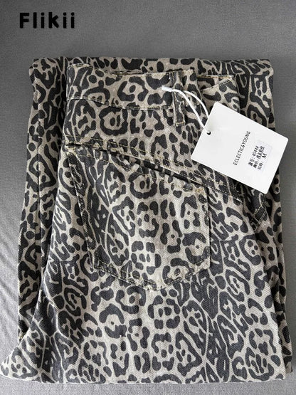 Leopard High Waist Jeans