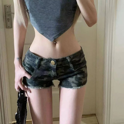 Low Rise Jean Shorts