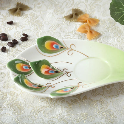 Peacock Cup and Saucer
